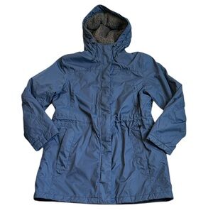 L.L. Bean Parka Winter Jacket Women's L Petite Fleece Lined Hooded Coat